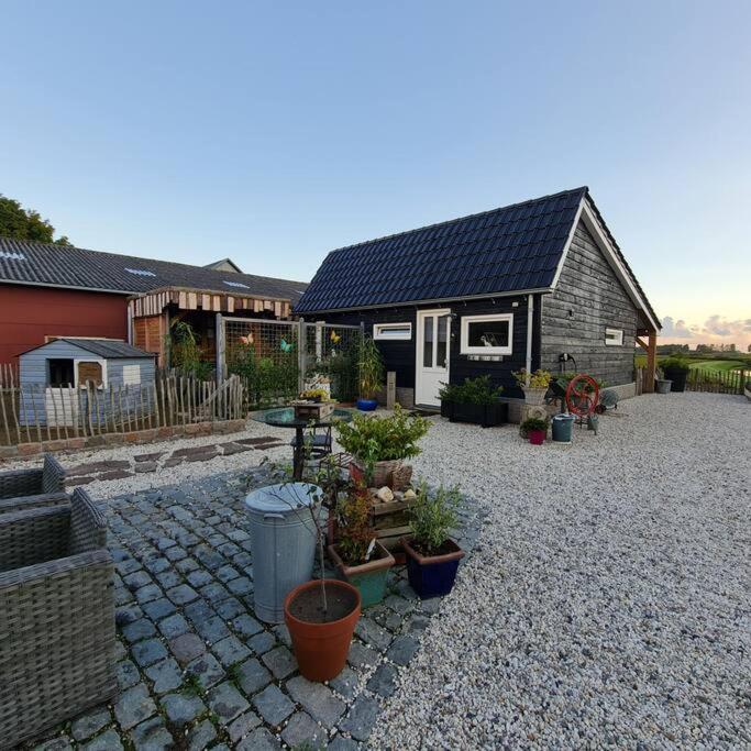 Wellness Chalet Met Jacuzzi, Sauna, Omheinde Tuin, Sint Annaland Dış mekan fotoğraf